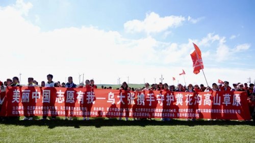 美丽中国 志愿有我｜乌大张三地联动，共护黄花沟高山草原那一抹绿！